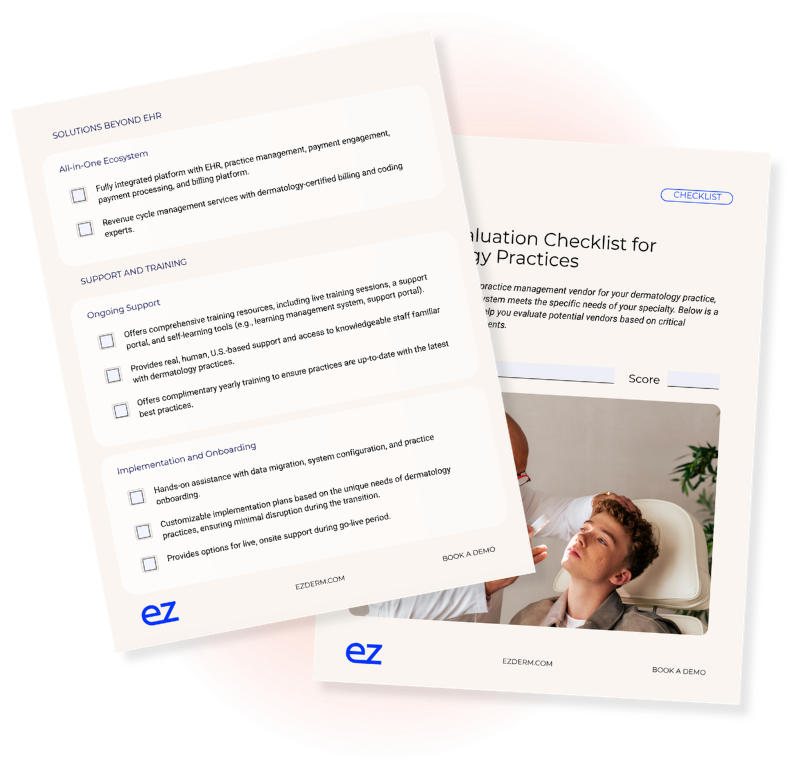 EHR evaluation checklist CTA image EHR evaluation checklist CTA image